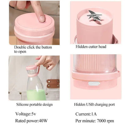 Portable Mini Blender – Fresh Juice Anywhere in 30 Seconds